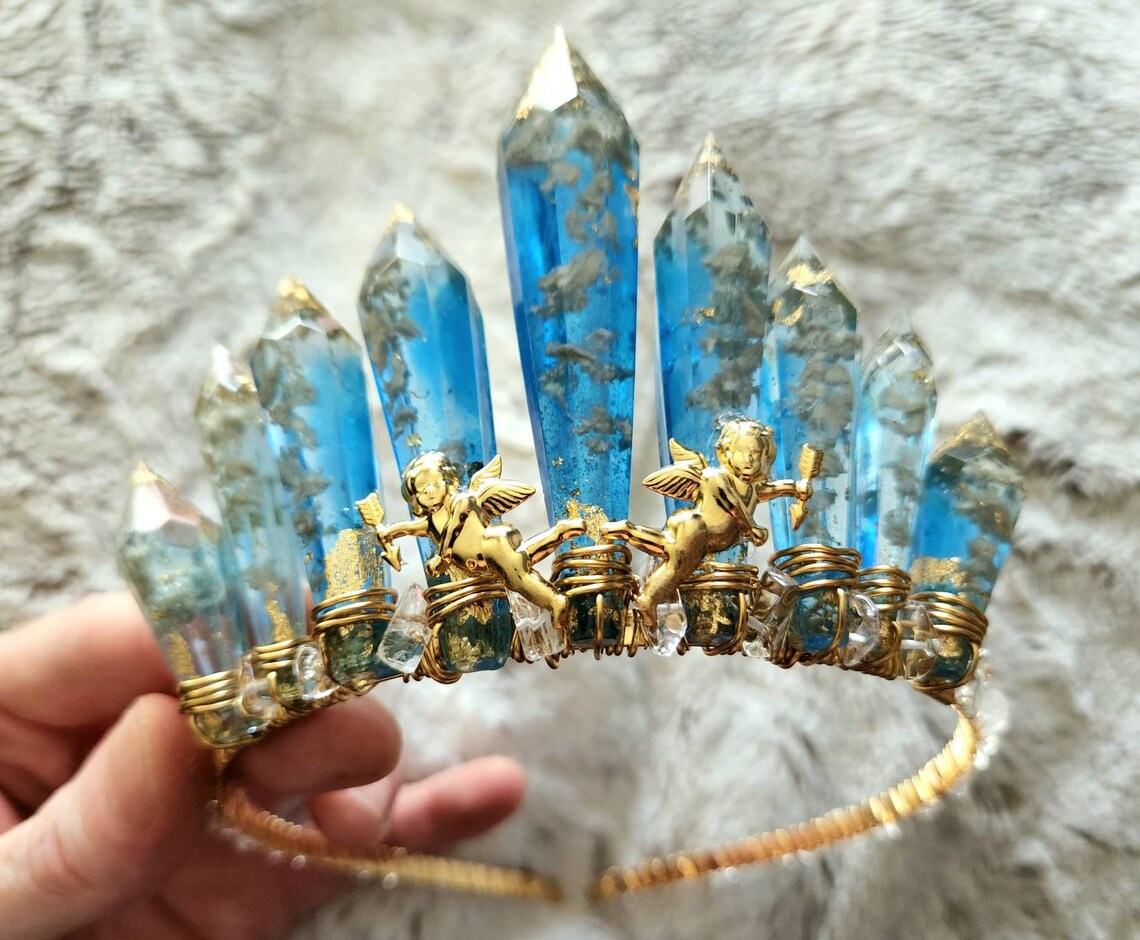 Hera Headpiece Heaven Crown Cloud Crown Angelic - Etsy
