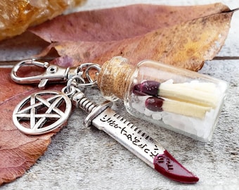 Supernatural planner charm - supernatural charm clip - supernatural salt and burn - notebook journal charms