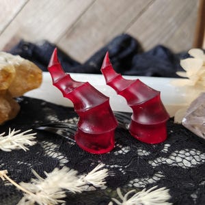 Horn hairclips - monster horn hair clips - ram horns - cosplay horns - monster hairclips - Halloween costume - Halloween accessories