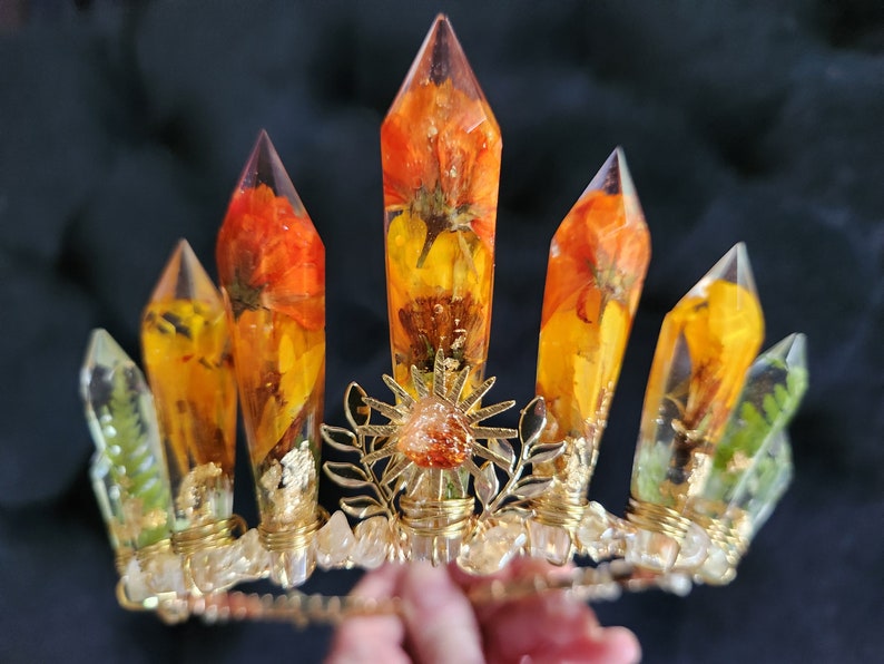 Demeter Crown - Crystal Crown Headpiece - Goddess Demeter - Greek ...