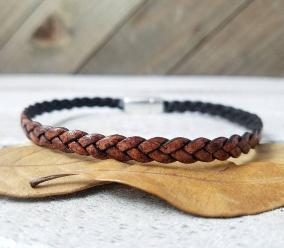 Bracciale In Pelle Intrecciata Uomo - Bcc0791 - Foto 5