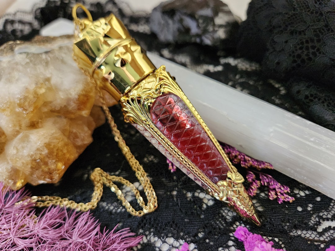 Vampire Blood Elixir Goth Vial Necklace Cosplay Jewelry - Etsy