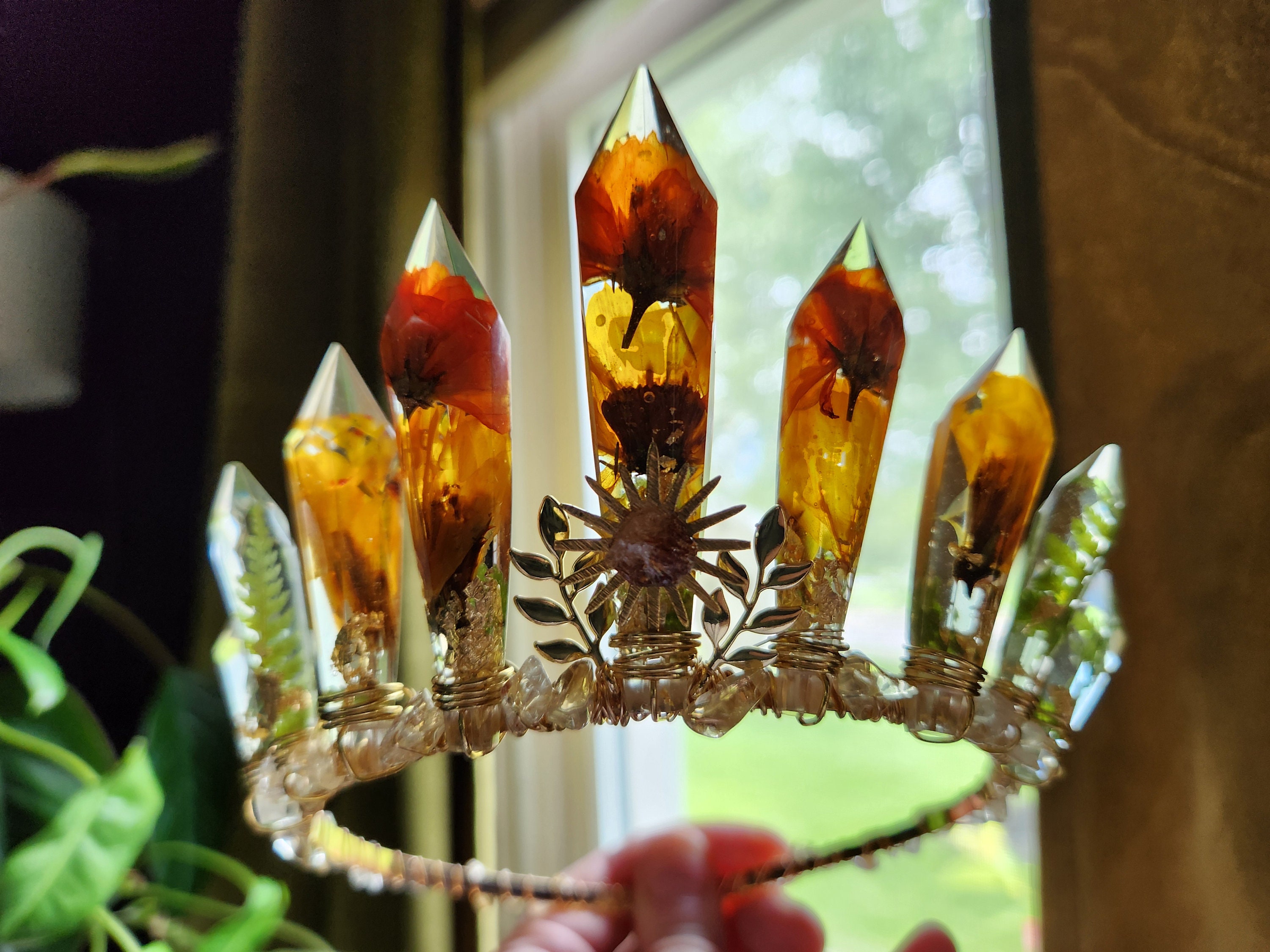 Demeter Crown - Crystal Crown Headpiece - Goddess Demeter - Greek ...