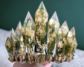 Artemis crown headpiece - woodland crown - boho bridal headpiece - greek goddess crown - woodland bridal tiara - olive leaf - goddess gift