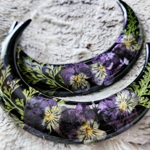 accesorios para el cabello de la luna - tenedor de pelo de luna floral - selección de pelo floral - palo de pelo botánico - tenedor de pelo celestial - tenedor de pelo de luna - regalos de luna