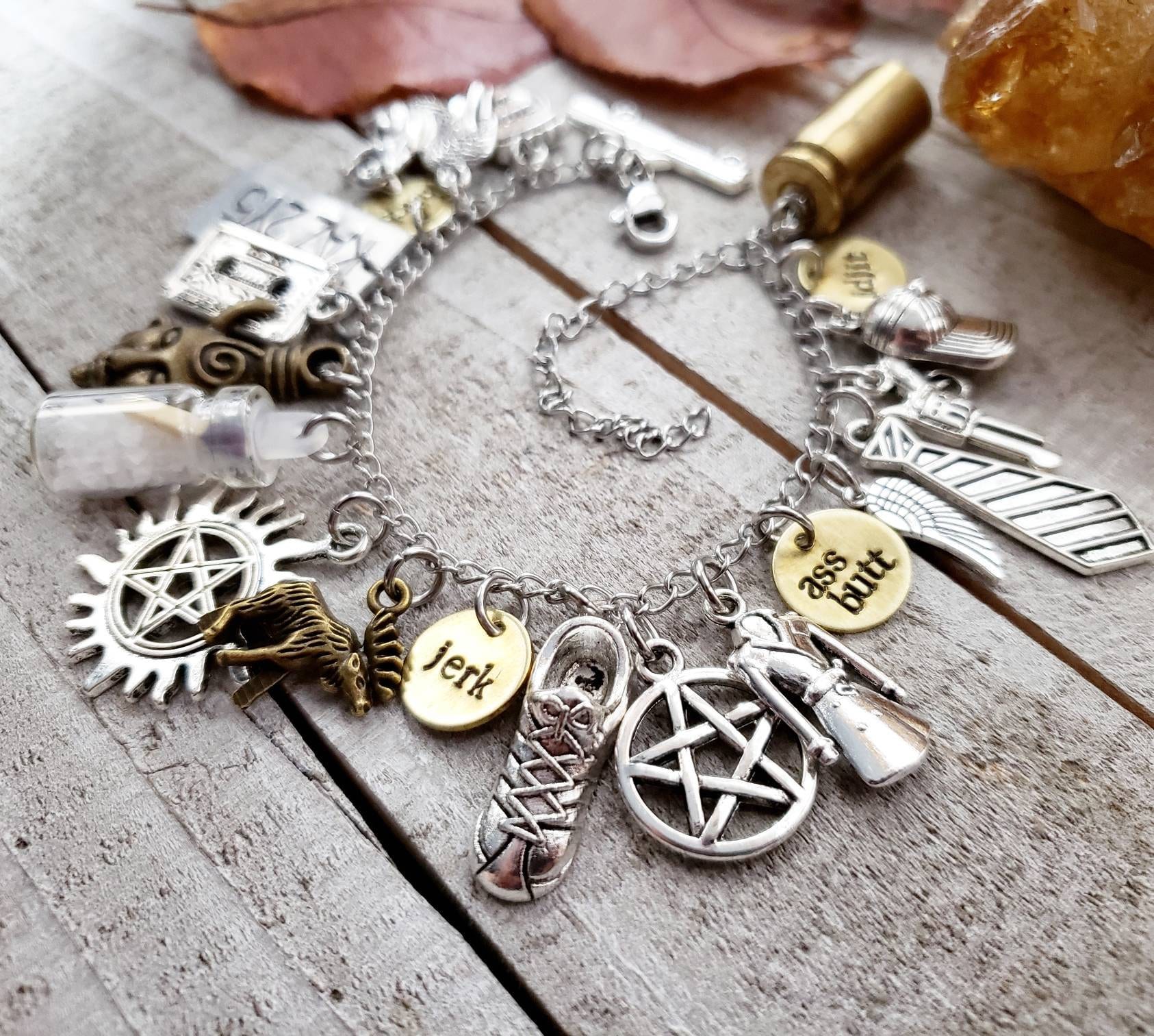 Supernatural bracelet charms deals