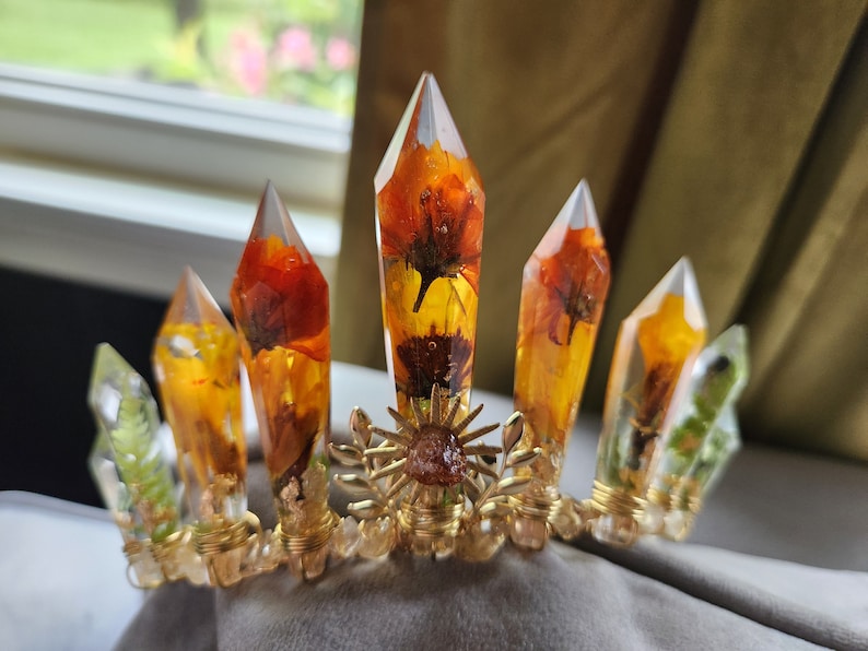Demeter Crown - Crystal Crown Headpiece - Goddess Demeter - Greek ...
