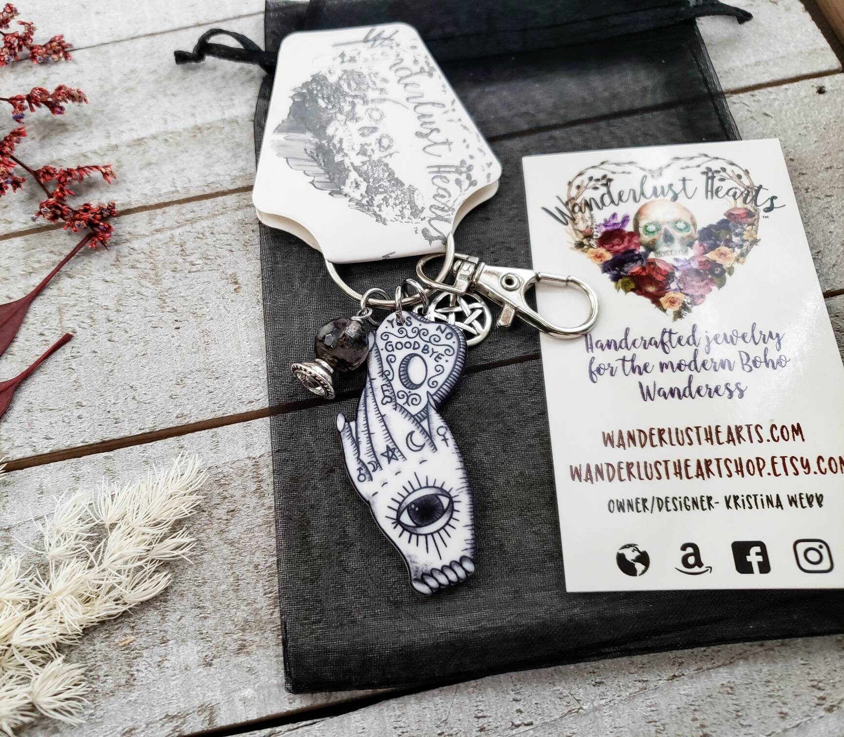 Keychain Spirit Box Spirit board keychain witchy charm keychain Ouija | Etsy