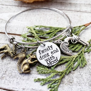 Supernatural bangle - supernatural bracelet - charm bangle - supernatural jewelry - supernatural BFF - supernatural charm bangle bracelet