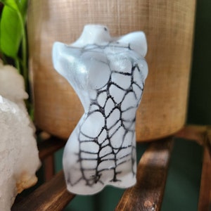 Mini goth Goddess bust - spooky statue - home office decor - gifts for her - rose and goth mini bust statue - goth woman statue