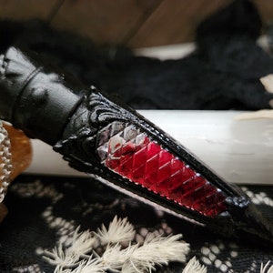 Vampierbloedelixer - goth flacon ketting - cosplay sieraden - vampier flacon - flacon ketting - vampierketting - goth bloedketting