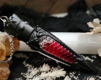 Vampire blood elixir  - goth vial necklace - cosplay jewelry - vampire vial - vial necklace - vampire necklace - goth blood necklace