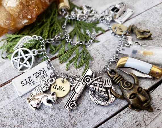 Supernatural Supernatural Charm Bracelet Ghost Hunter Supernatural Jewelry Supernatural Bff Supernatural Cosplay Etsy Canada