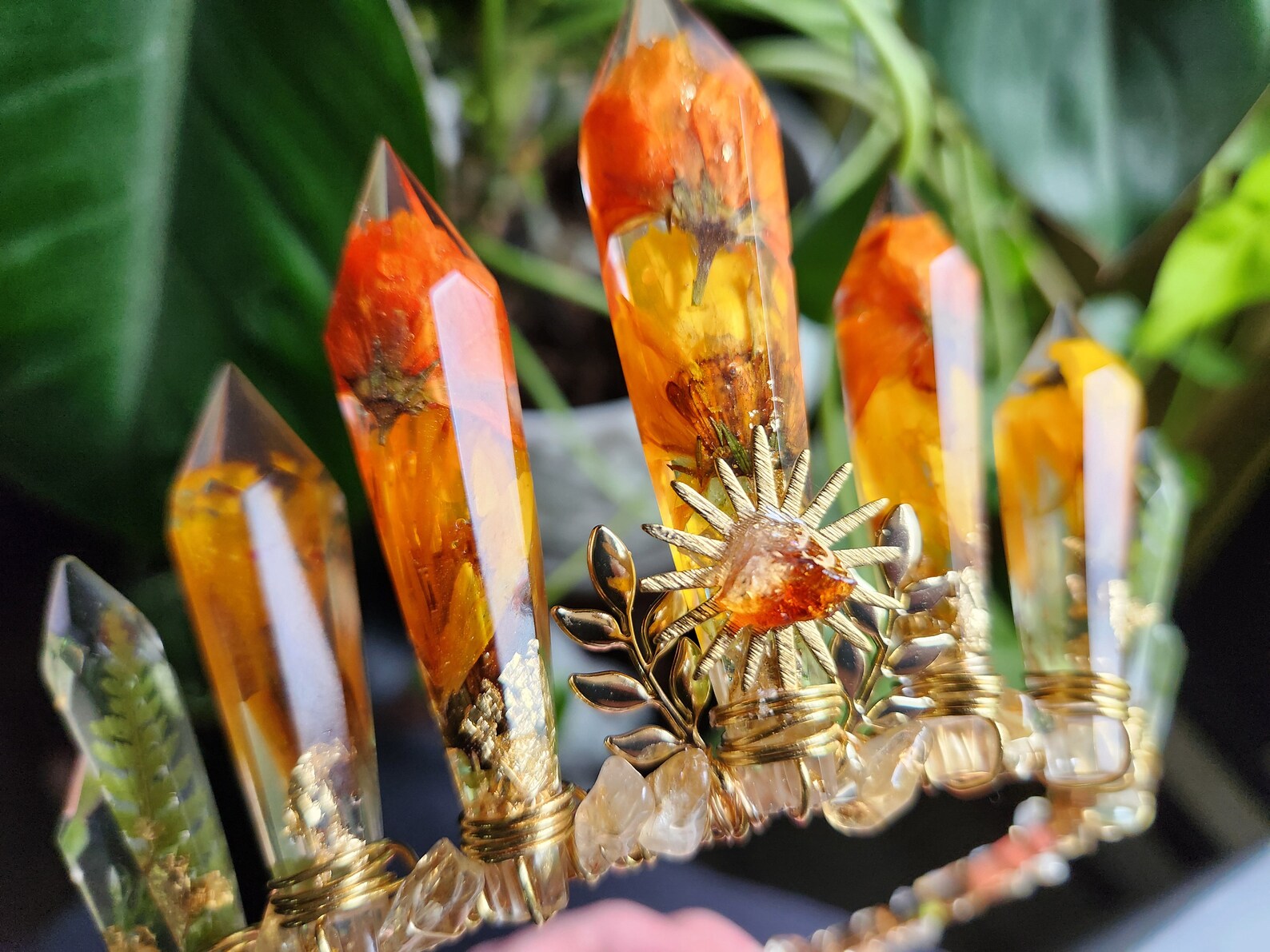 Demeter Crown - Crystal Crown Headpiece - Goddess Demeter - Greek ...