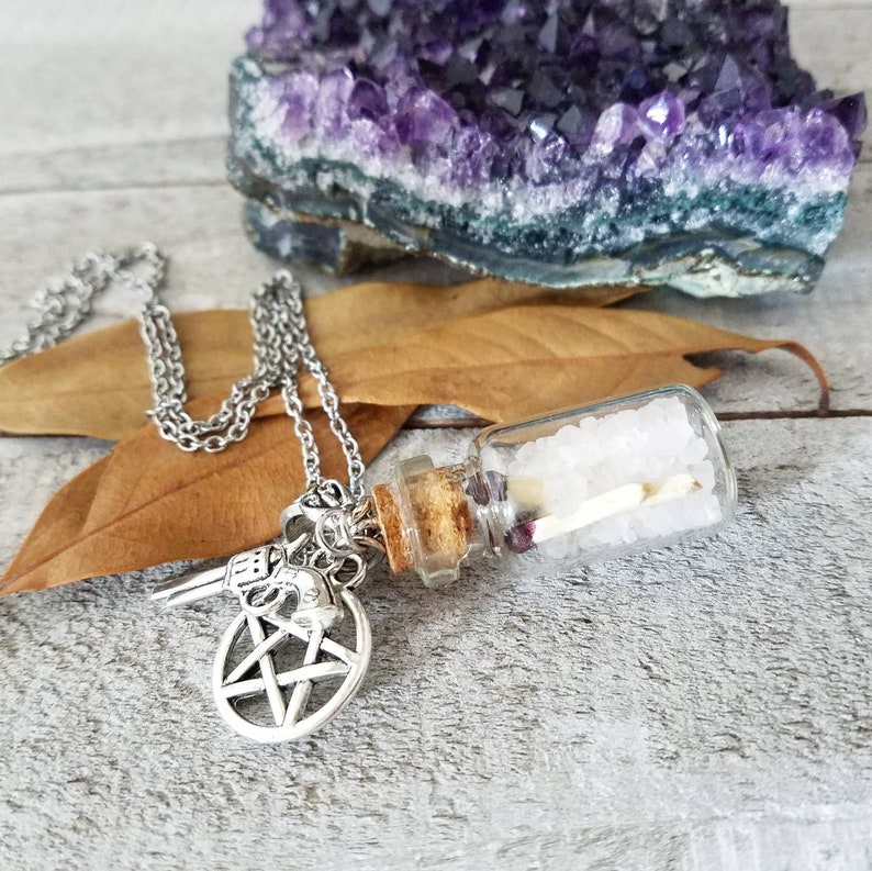 Supernatural Salt Necklace Salt and Burn Supernatural - Etsy