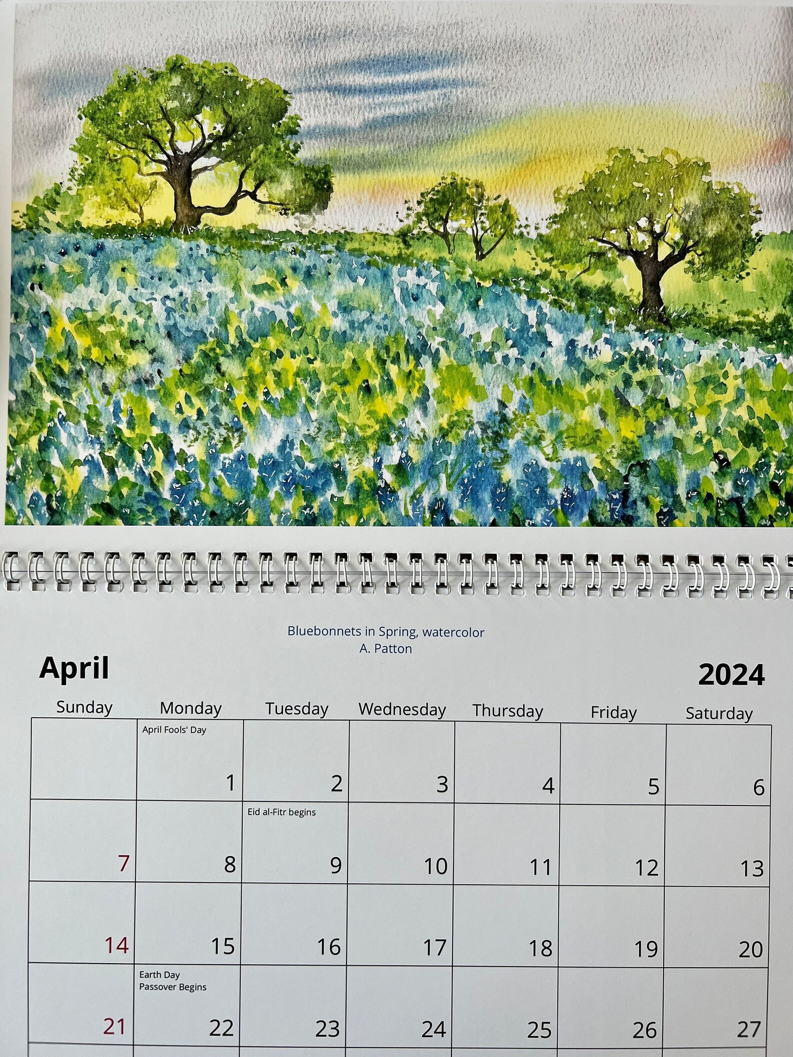 2025 Texas Hill Country Calendar Etsy