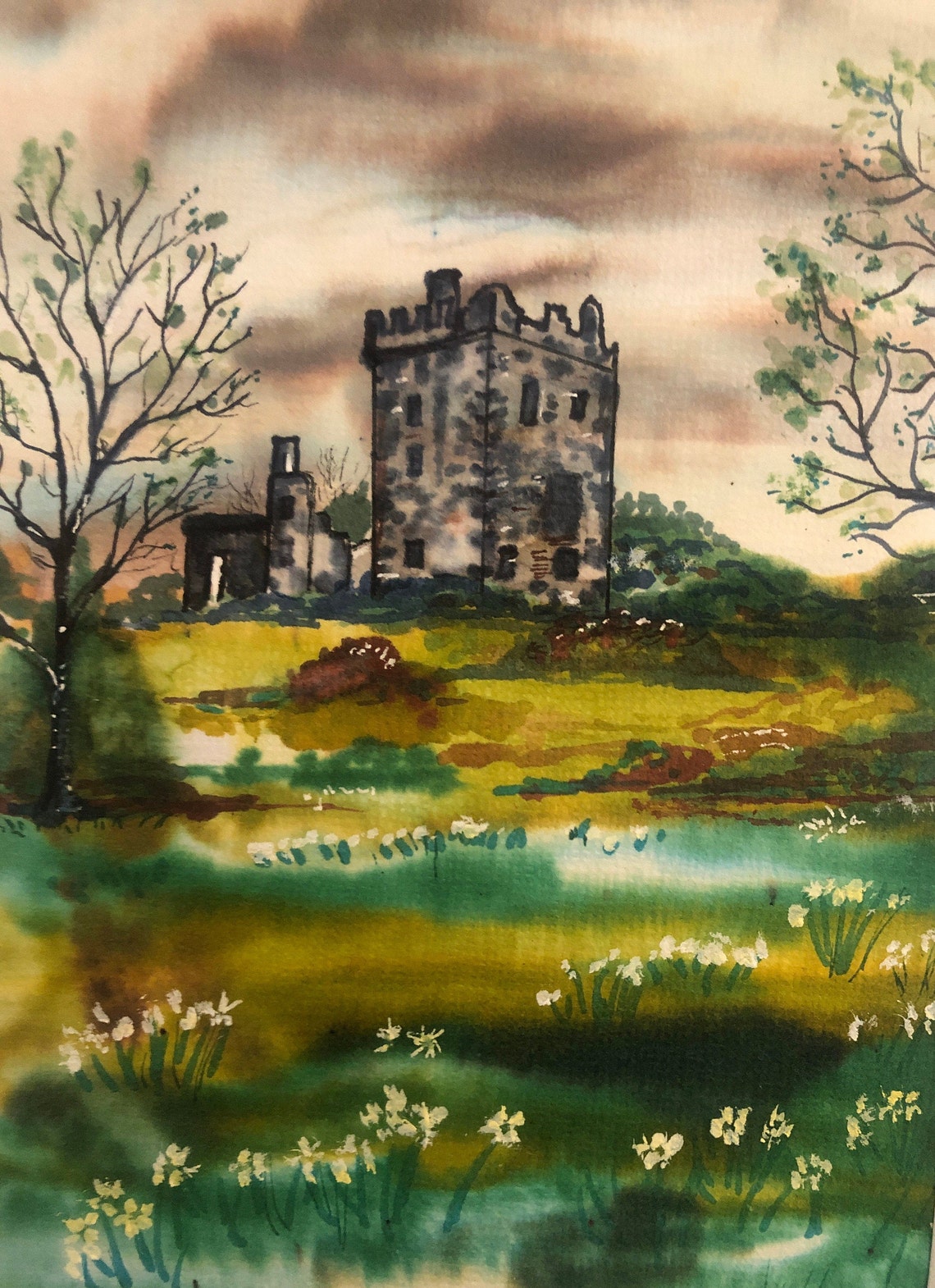Ireland Blarney Stone Blarney Castle Wall Art Paintings Etsy