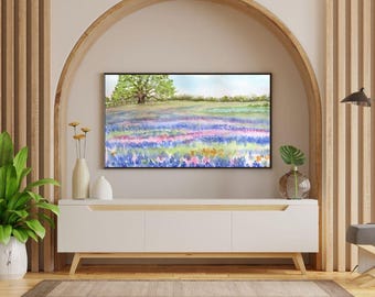 Texas Wildflower watercolor art print