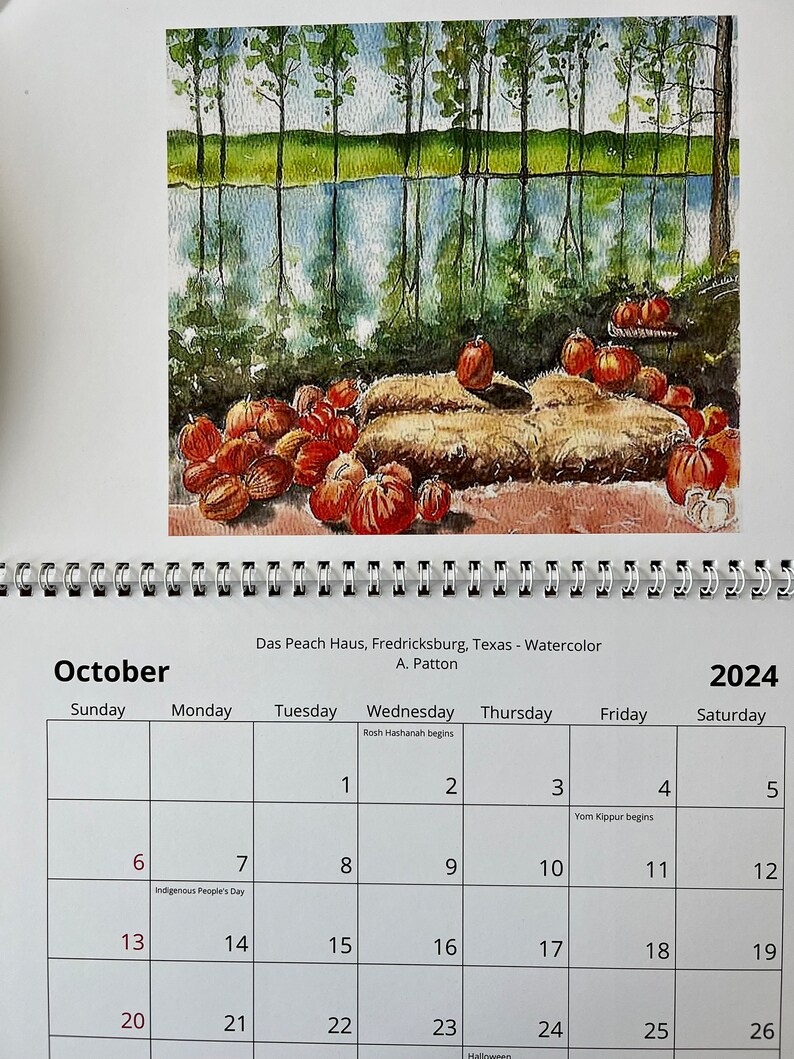 2025 Texas Hill Country Calendar Etsy