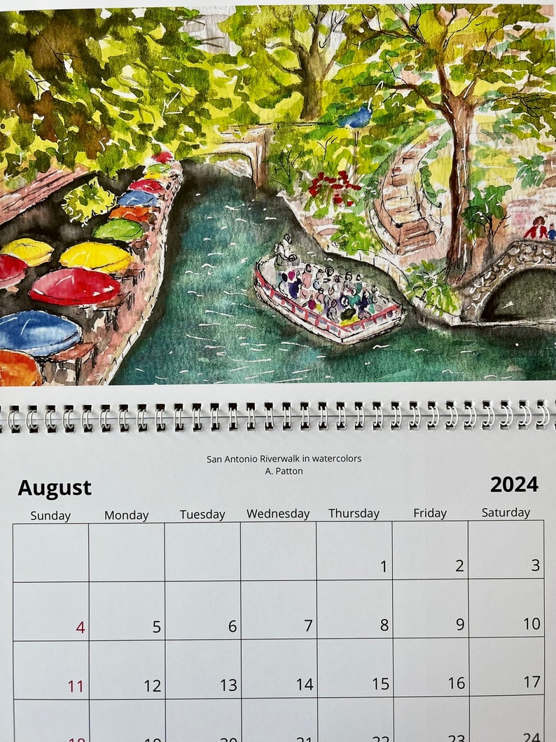 2025 Texas Hill Country Calendar Etsy