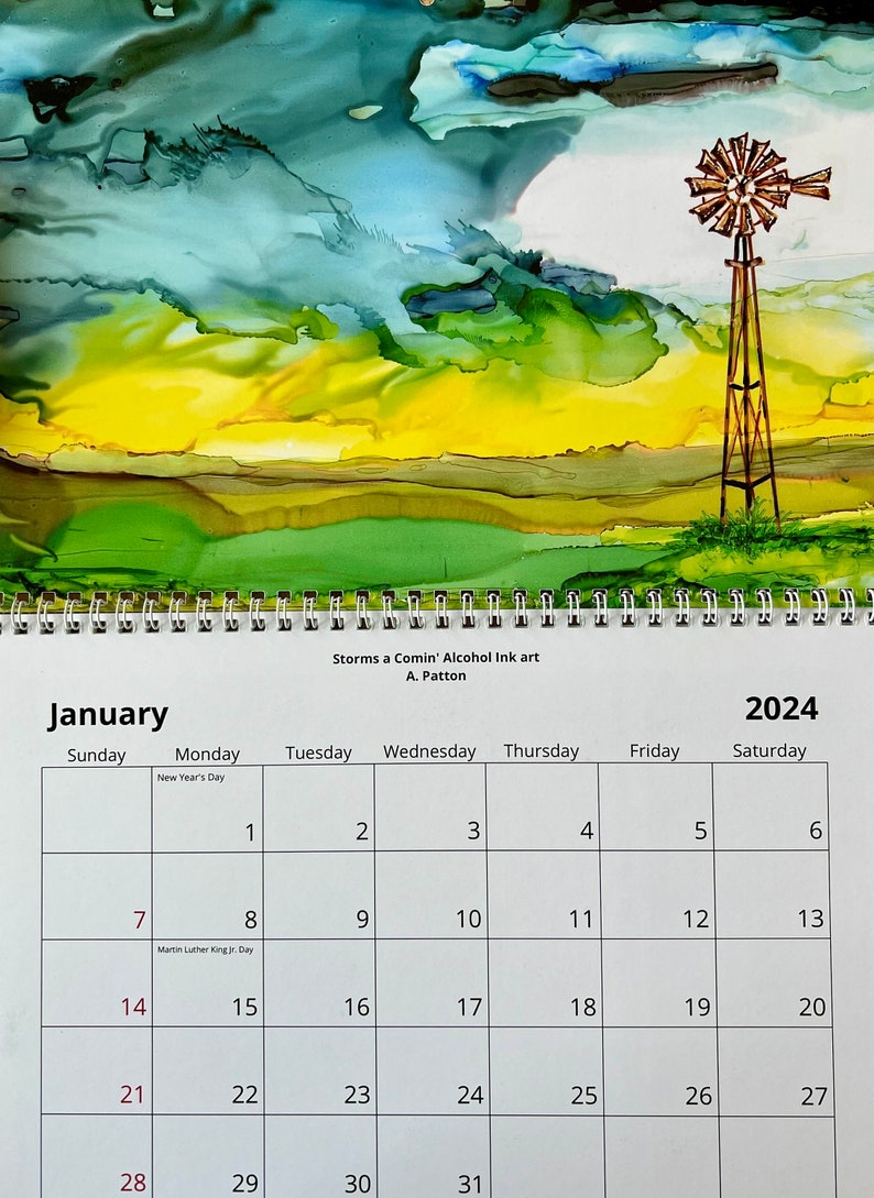 2025 Texas Hill Country Calendar Etsy