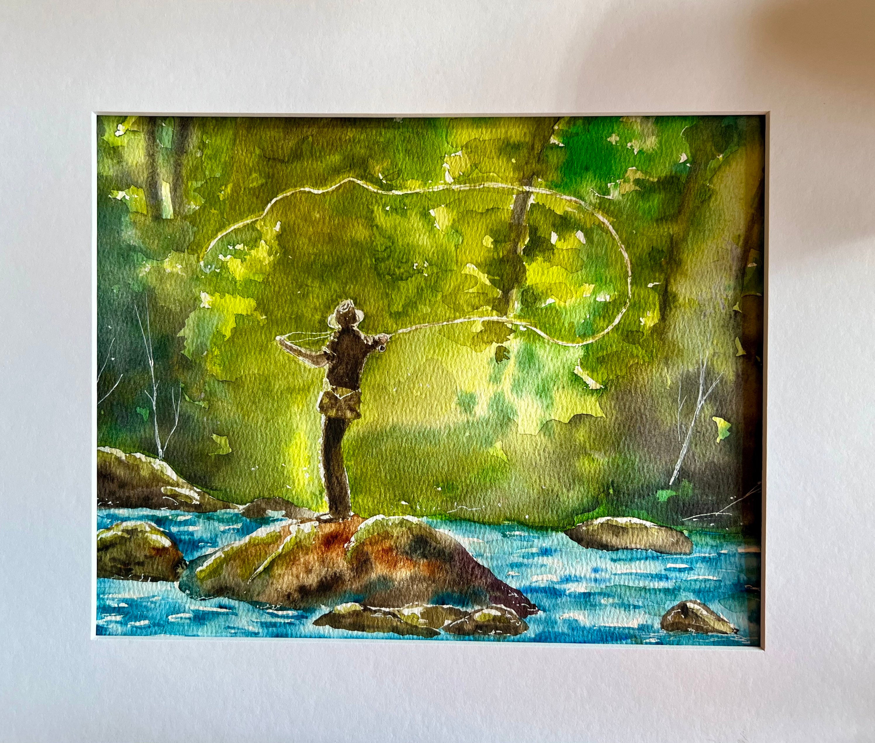 Fly Fishing Painting 