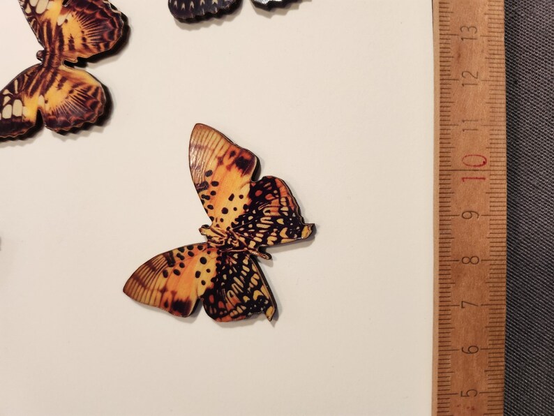 Beautiful butterflies wood cut decalled Die cuts image 3