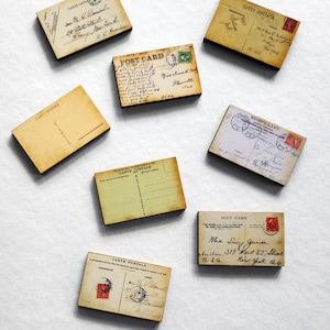Lettres victoriennes - Cartes postales - Bois découpés - Découpes