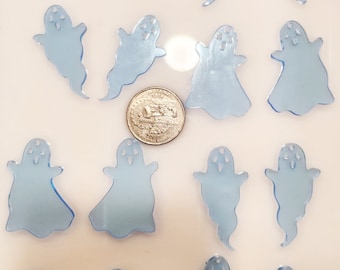 Acrylic laser cut Ghost set- transparent Blue- 16 pieces
