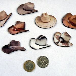 Cowboy Hats Wood Cut Outs, Dies