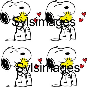 Snoopy love svg arquivo digital para download