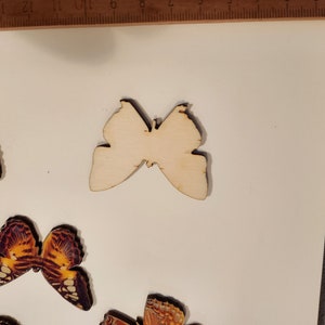 Beautiful butterflies wood cut decalled Die cuts image 4