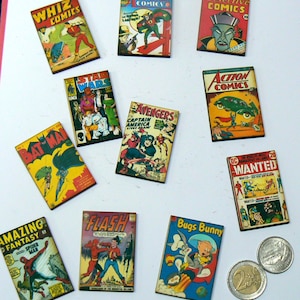 11 Fumetti vintage - pezzi di legno tagliati al laser da 1/2"