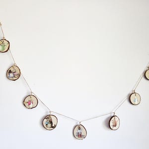 Wood slices  Garland- Minimalist Style- Beatrix Potter inspired