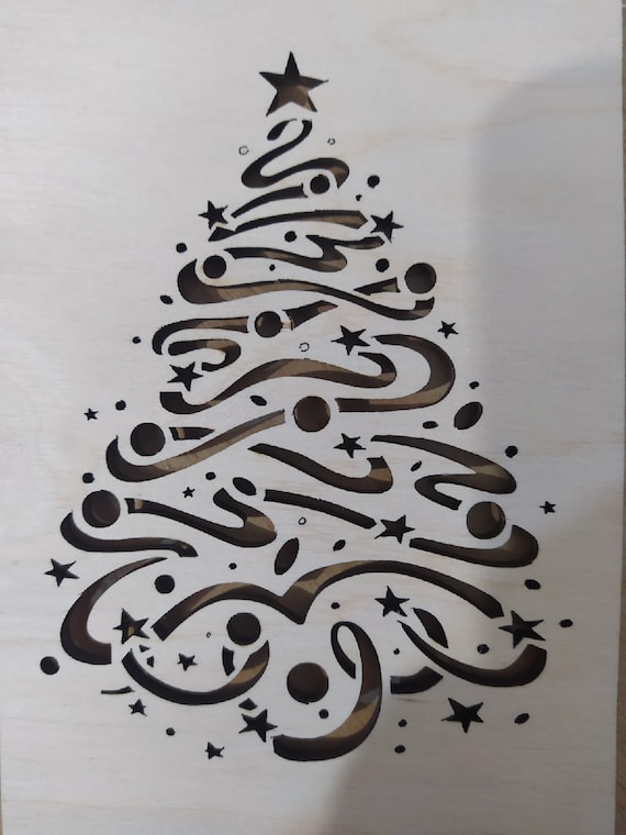 Christmas Tree Laser Cut Patterns Digital Download Etsy