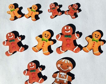 One set of the cutest vintage styled Ginger Bread Men