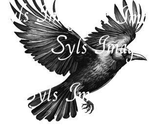 Flying crow file digital download