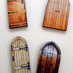 Vintage Castle Doors- Wooden Cut outs- Set of four