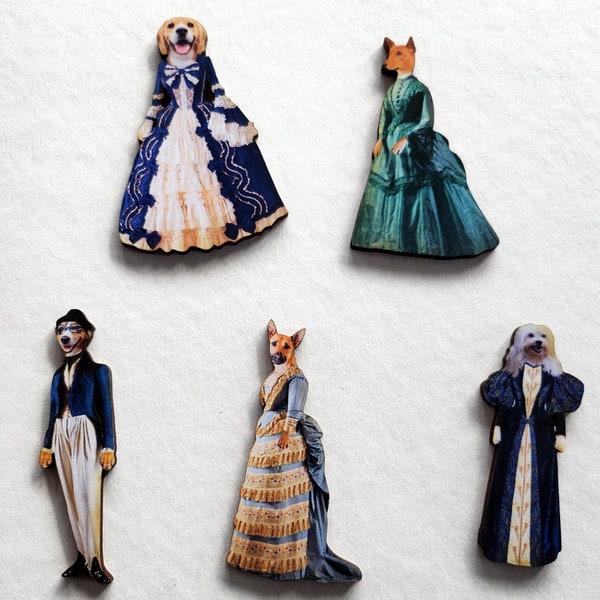 10 Victorian Dogs- Wood Cut Outs