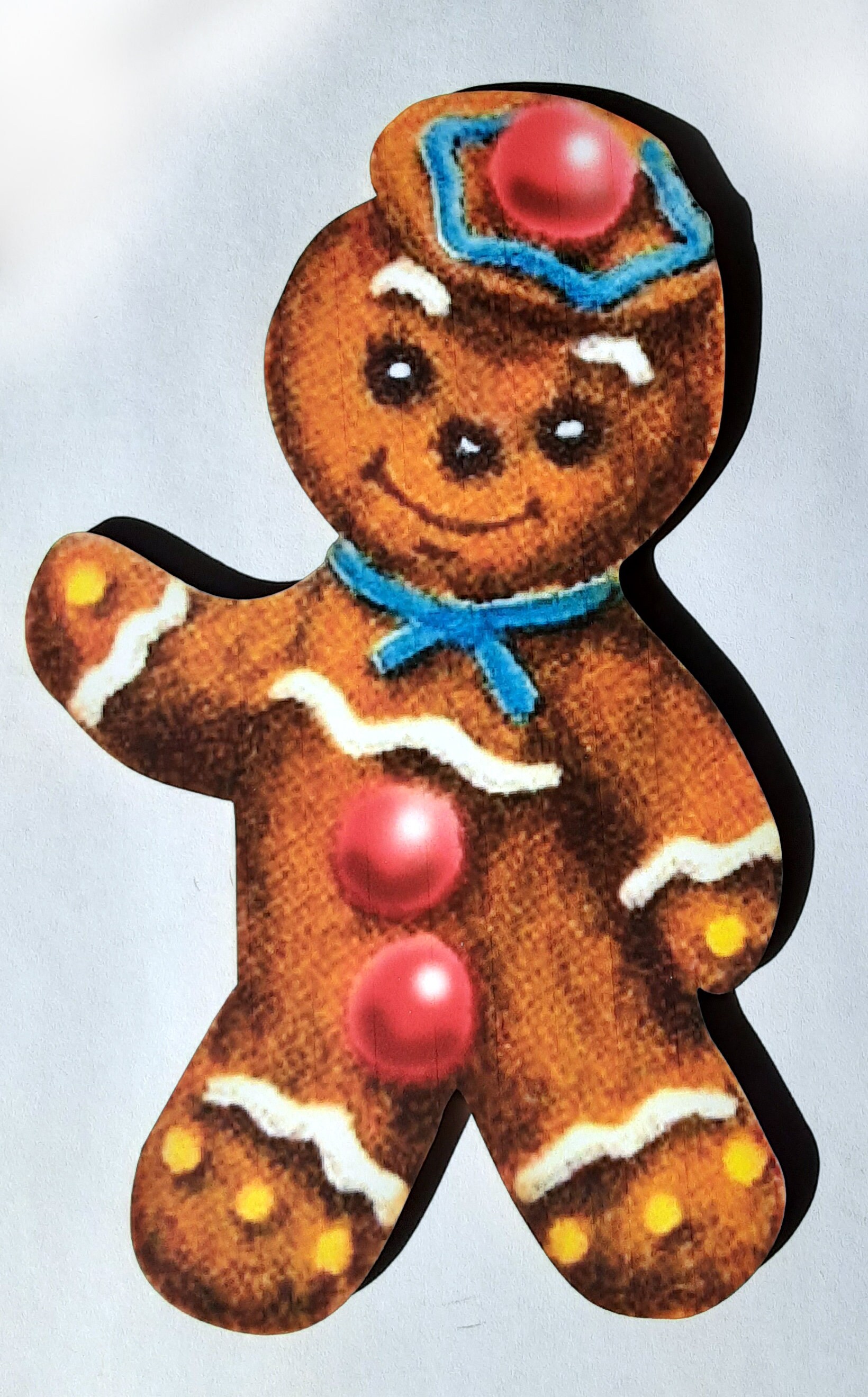 j*e様 Gingerbread Boy l Vintage 60s Large Vintage Styled Ginger Bread Man - 6.75