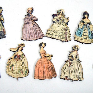 Victorian ladies laser cut wood
