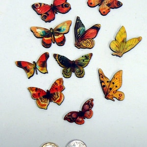 10 Butterfly wood laser cut outs