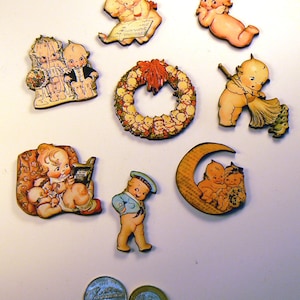 Kewpies, wood cut outs- Die Cuts