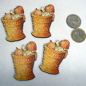 4 adorables brochettes en bois découpées dans une corbeille à papier