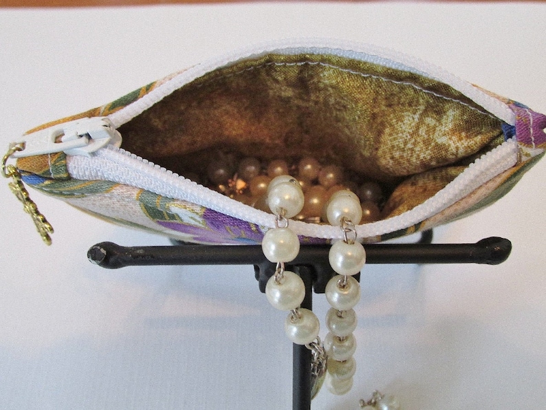 Monogram Girl/'s Ladies Floral Catholic Gift Rosary Pouch Small Purse Sacrament