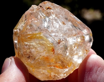 Gem Grade GOLDEN HEALER - Elestial Quartz Crystal - Brazil -Exotic - Orgonite and Poetry Included! - 45x45mm ~ 57G
