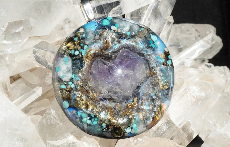 Orgonite \u00ae Meditation Tool Energy Pendant IN STOCK Arch Angel Ion Therapy