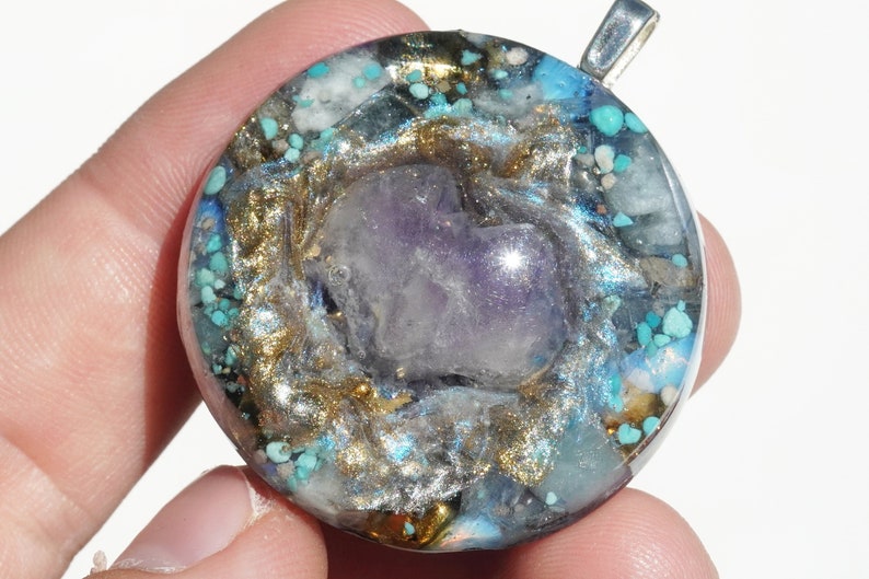 Orgonite \u00ae Meditation Tool Energy Pendant IN STOCK Arch Angel Ion Therapy