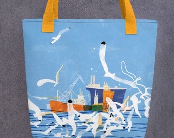 On Sale! Blue Ocean Tote bag, Market Tote