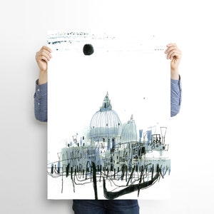 Venice poster, Italian Minimalist wall art image 2